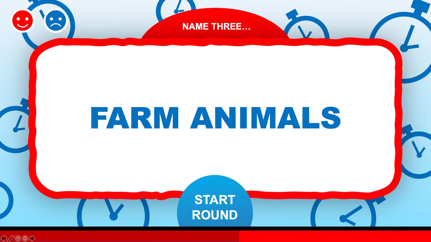 5 Second Game for PowerPoint Party Games First Answer