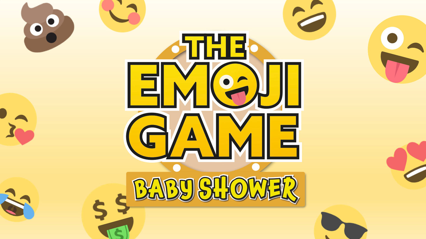 The Emoji Game Baby Shower Powerpoint Games for Zoom Slide