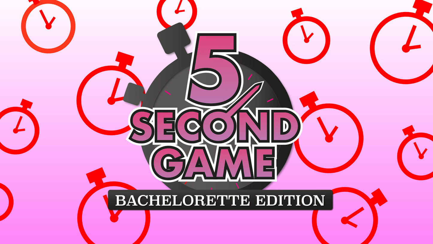 5 Second Game Cover for the Bachelorette Party PowerPoint Game
