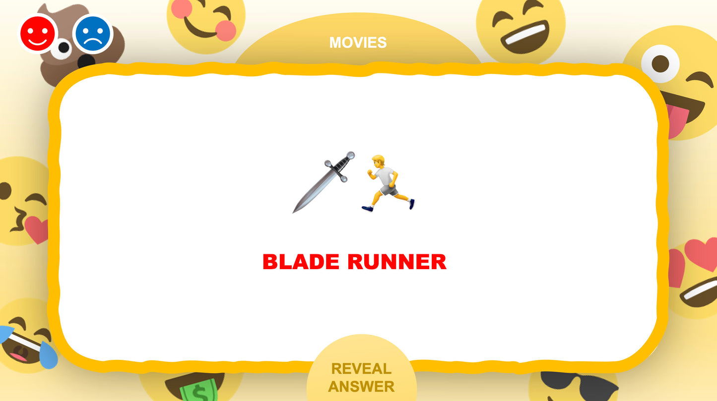 The Emoji Game 100 Rounds PowerPoint Games for Zoom Question One Movies