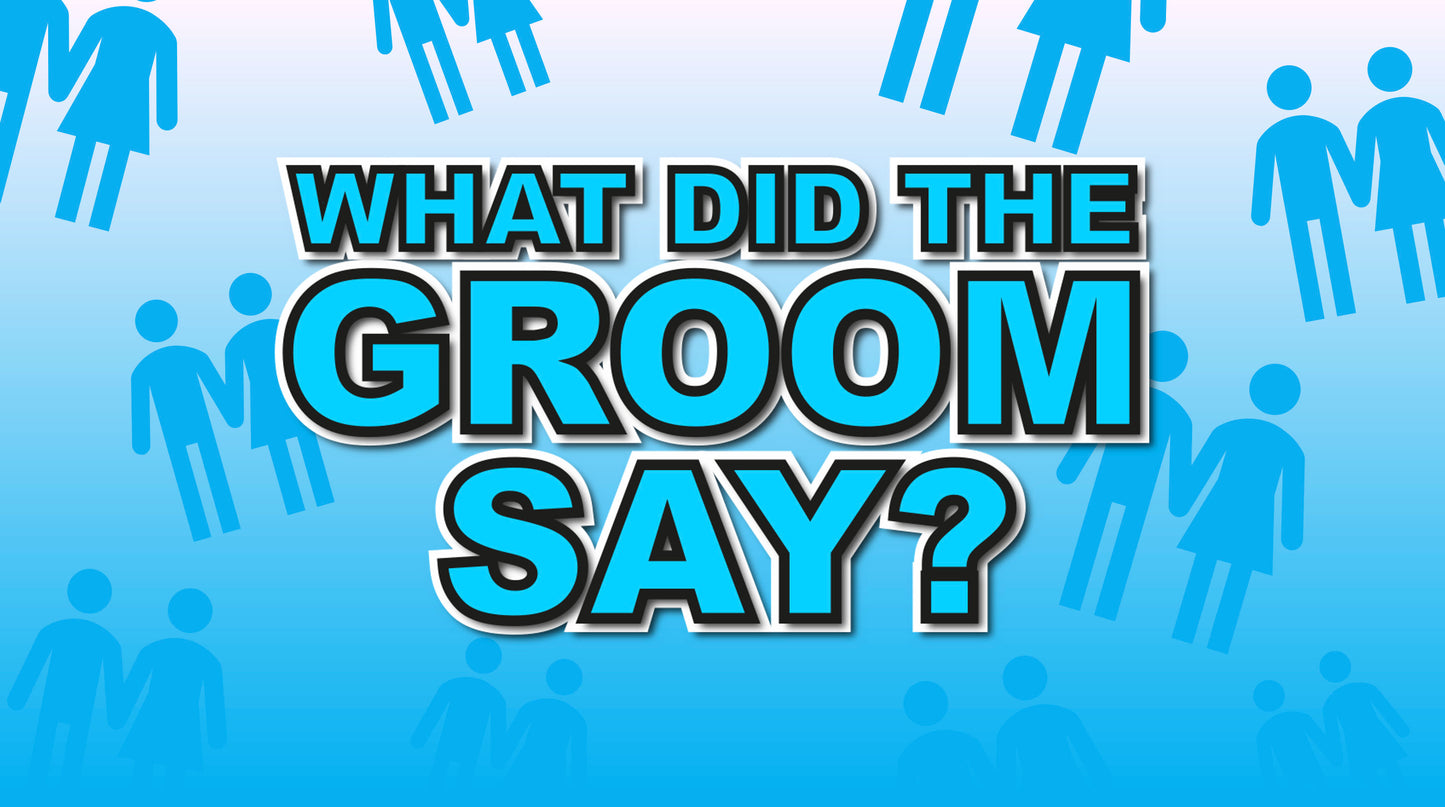 What Did The Groom Say? Bridal Shower PowerPoint Games For Zoom Slide