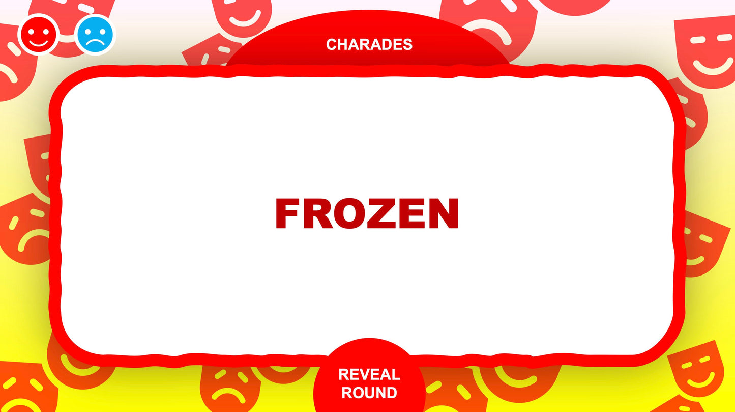 Movie Charades PowerPoint Party Games for Zoom Question Ideas three