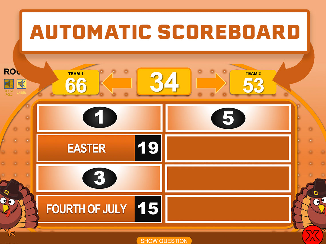 Thanksgiving Feud PowerPoint Game