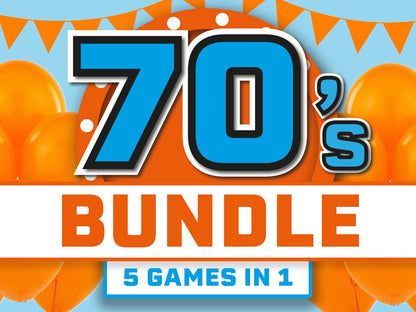 70's Party PowerPoint Games Bundle