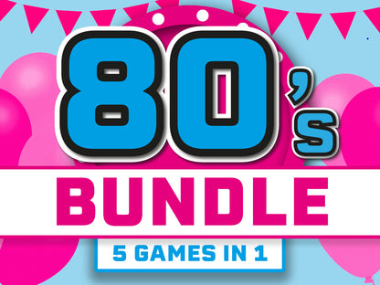 80's Party PowerPoint Games Bundle