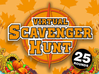 Virtual Scavenger Hunt Thanksgiving PowerPoint Game