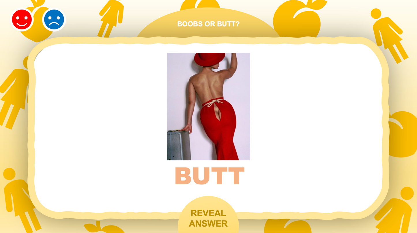 Boobs or Butts Baby Shower Powerpoint Game