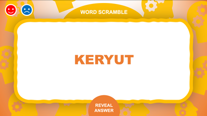 Word Scramble Thanksgiving PowerPoint Game