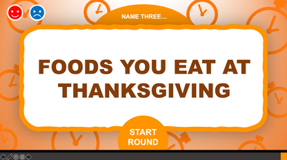 5 Second Game Thanksgiving PowerPoint Game