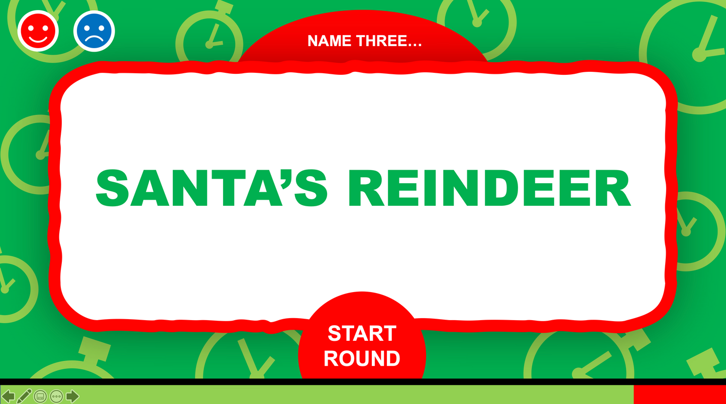 Christmas 5 Second Game PowerPoint Game