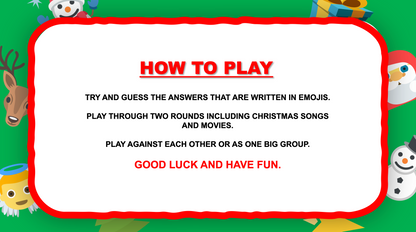 The Emoji Game Christmas PowerPoint Game