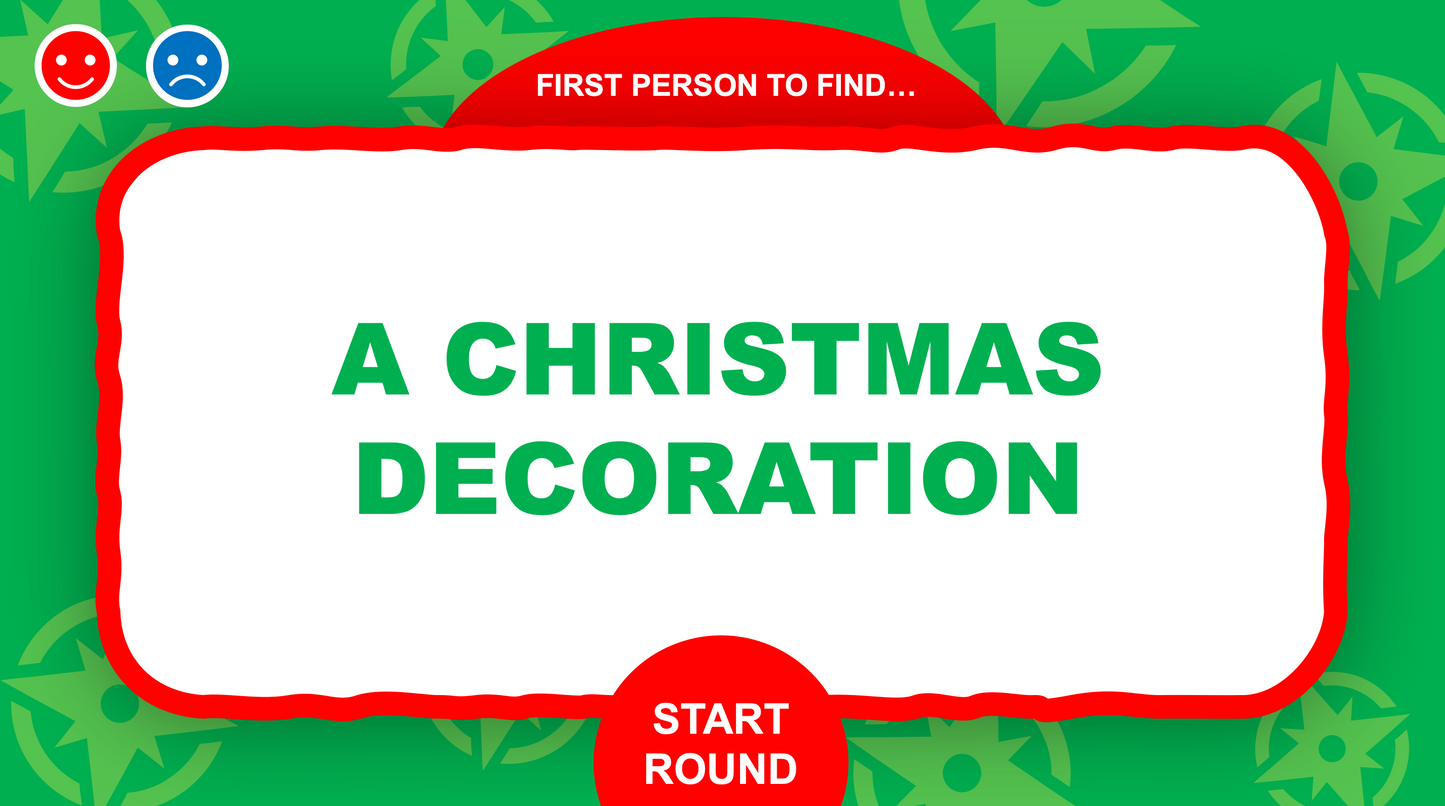 Virtual Scavenger Hunt Christmas PowerPoint Game