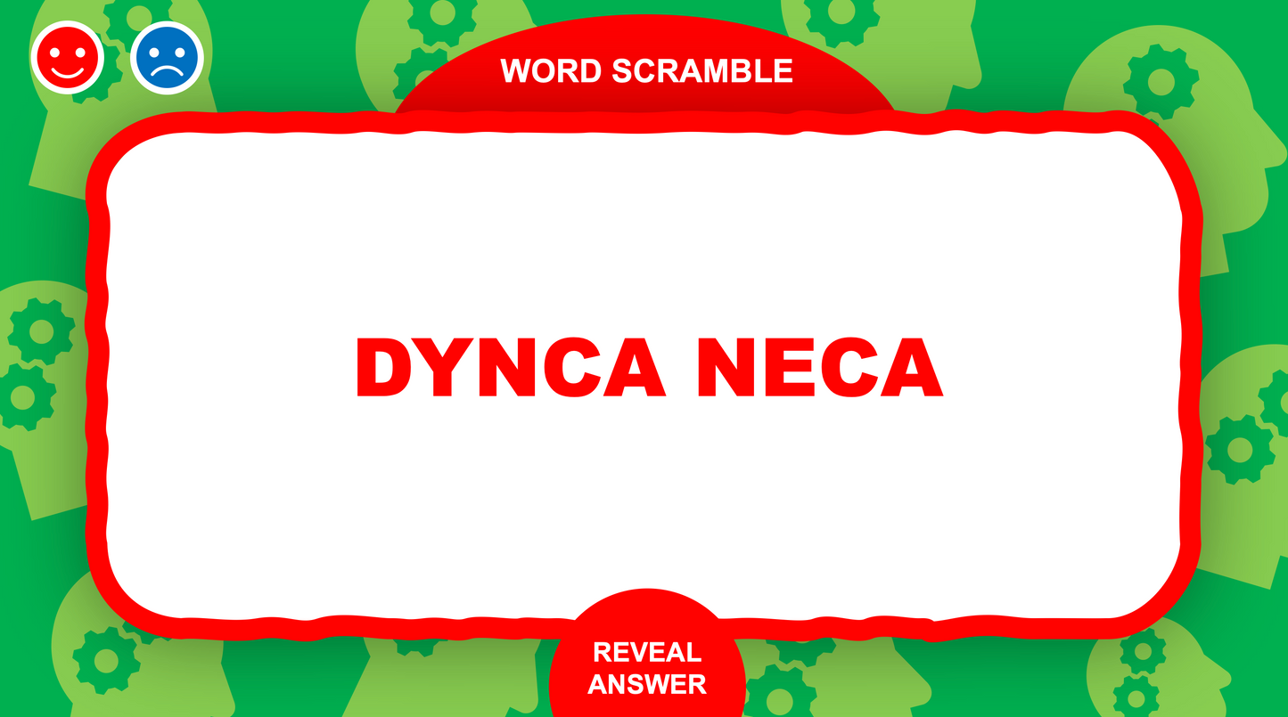 Word Scramble Christmas PowerPoint Game