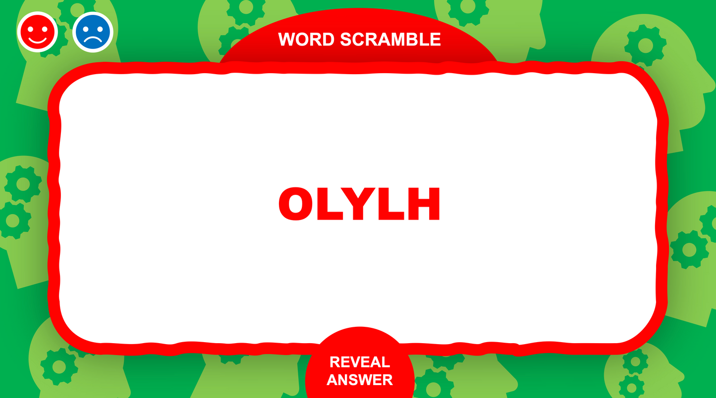 Word Scramble Christmas PowerPoint Game