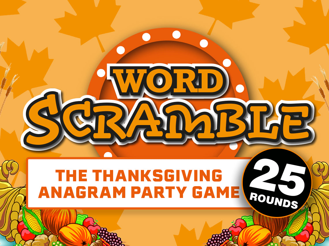 Word Scramble Thanksgiving PowerPoint Game