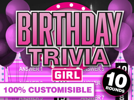 Birthday Girl Trivia Family Powerpoint Party Game