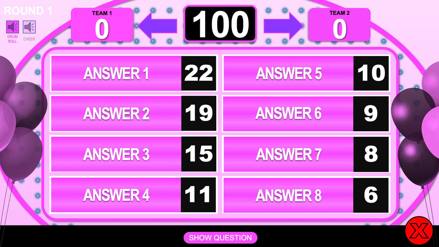 Birthday Girl Trivia Family Powerpoint Party Game