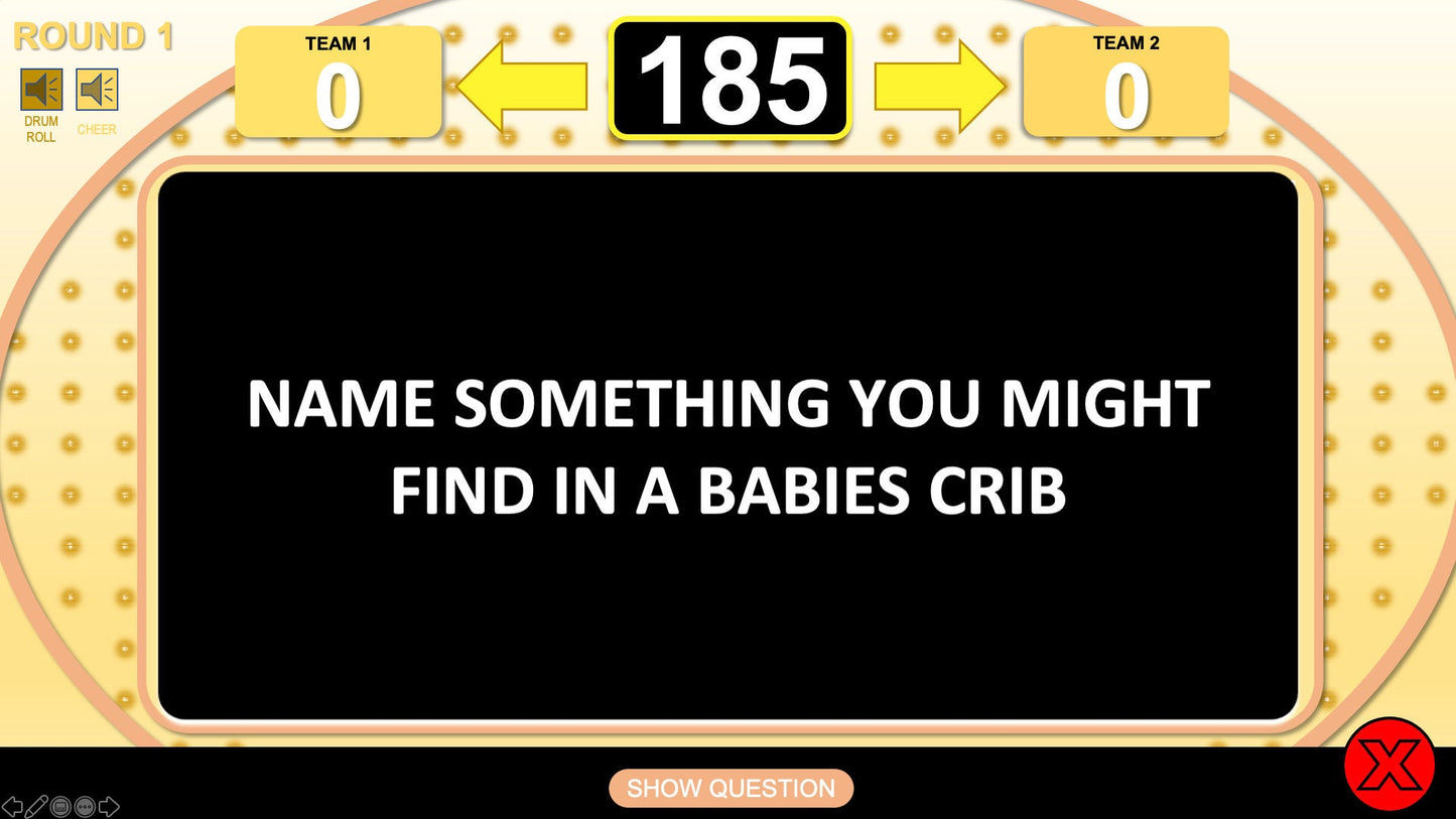 Baby Shower Trivia Powerpoint Party Game Question One