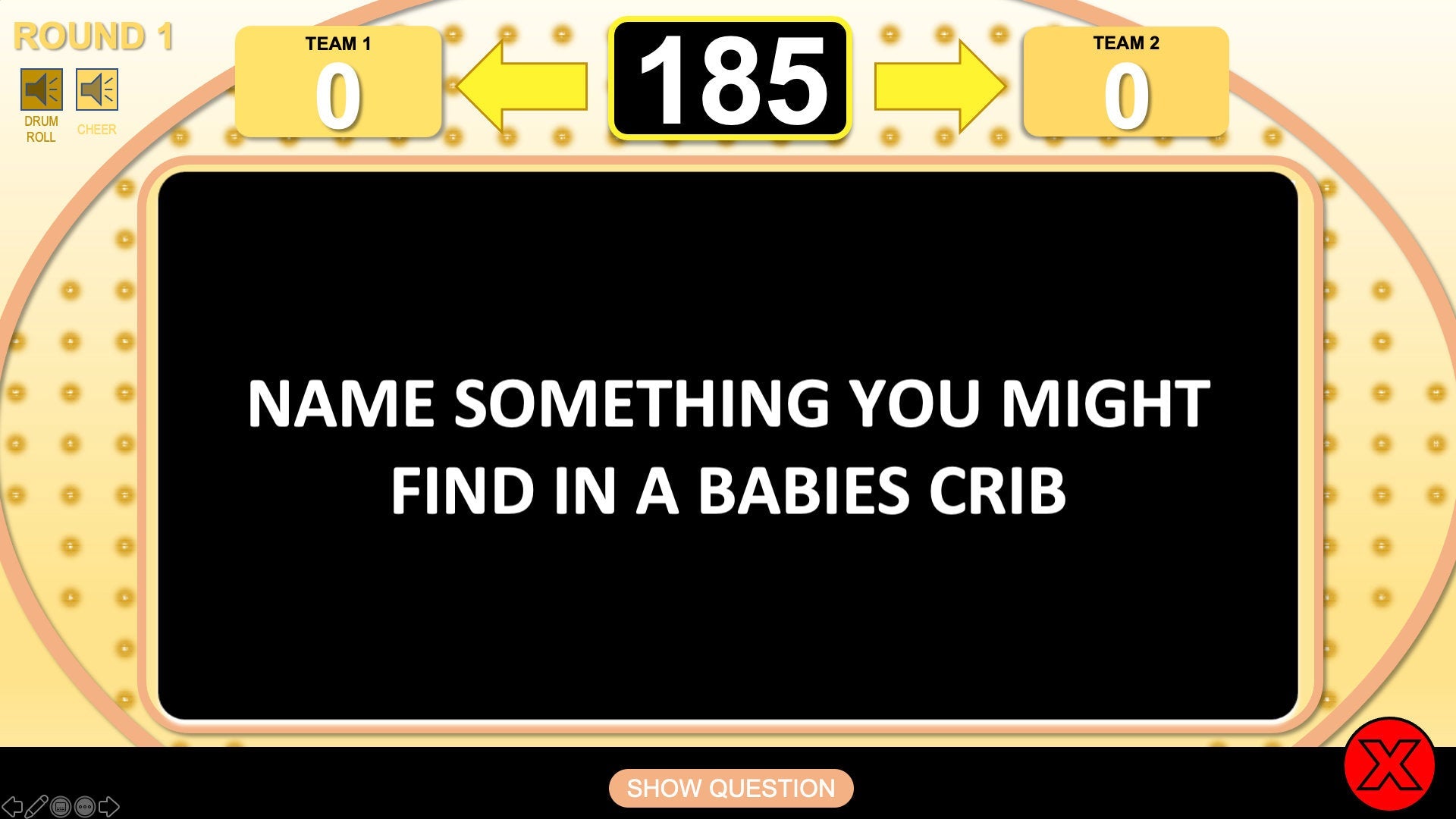 Baby Shower Trivia Powerpoint Party Game Question One