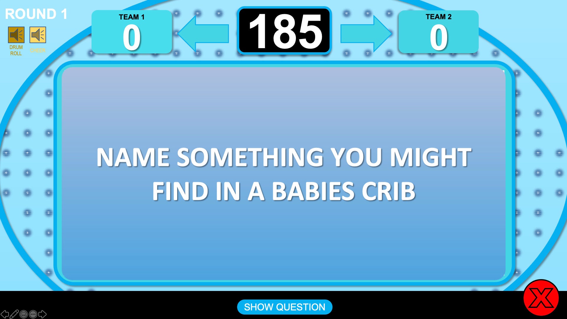 Baby Shower Trivia Powerpoint Party Game - Boy Edition Question One