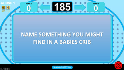 Baby Shower Trivia Powerpoint Party Game - Boy Edition Question One