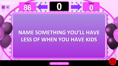 Girls Baby Shower Trivia Powerpoint Party Game - Girls Edition Question two