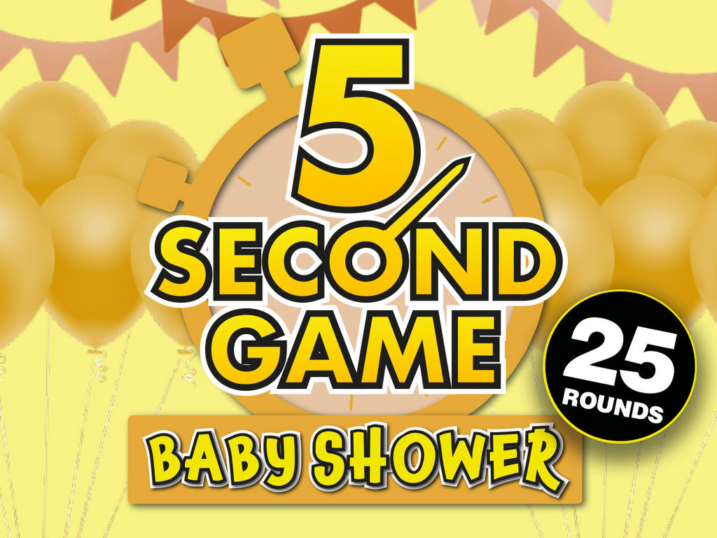 5 second game baby shower game