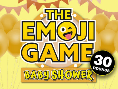 Baby Shower Bundle Powerpoint Party Game Emoji Game