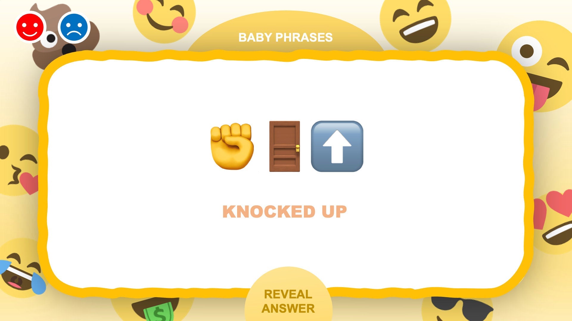 The Emoji Game Baby Shower Powerpoint Games for Zoom Round Three