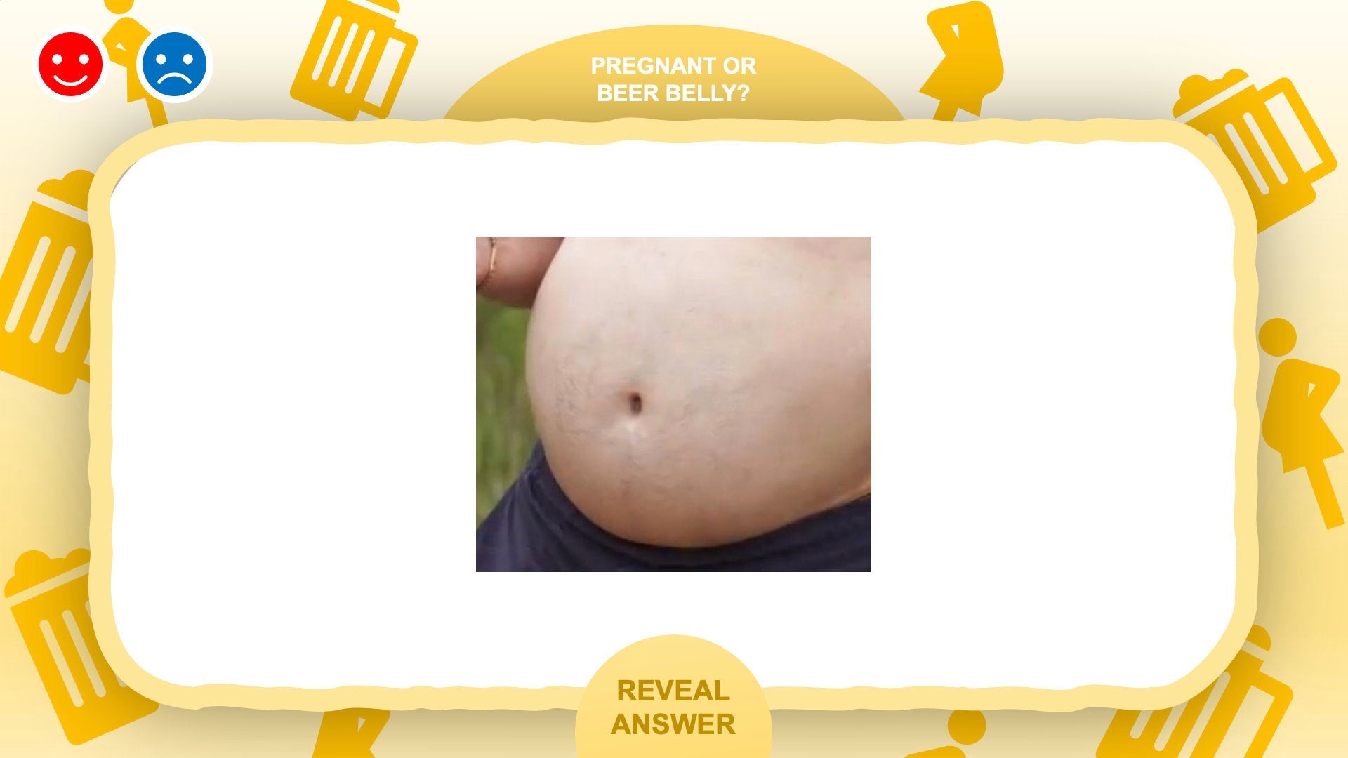 Pregnant or Beer Belly Baby Shower Powerpoint Party Games for Zoom Question Two