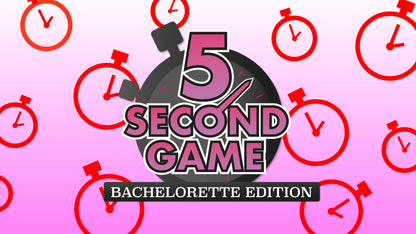 5 Second Game Cover for the Bachelorette Party PowerPoint Game 