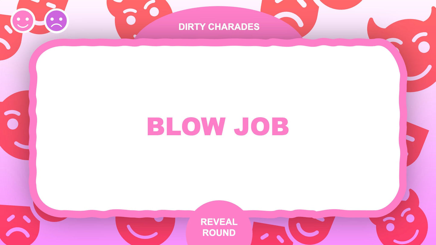 Dirty Charades PowerPoint Party Games Bachelorette for Zoom answer two