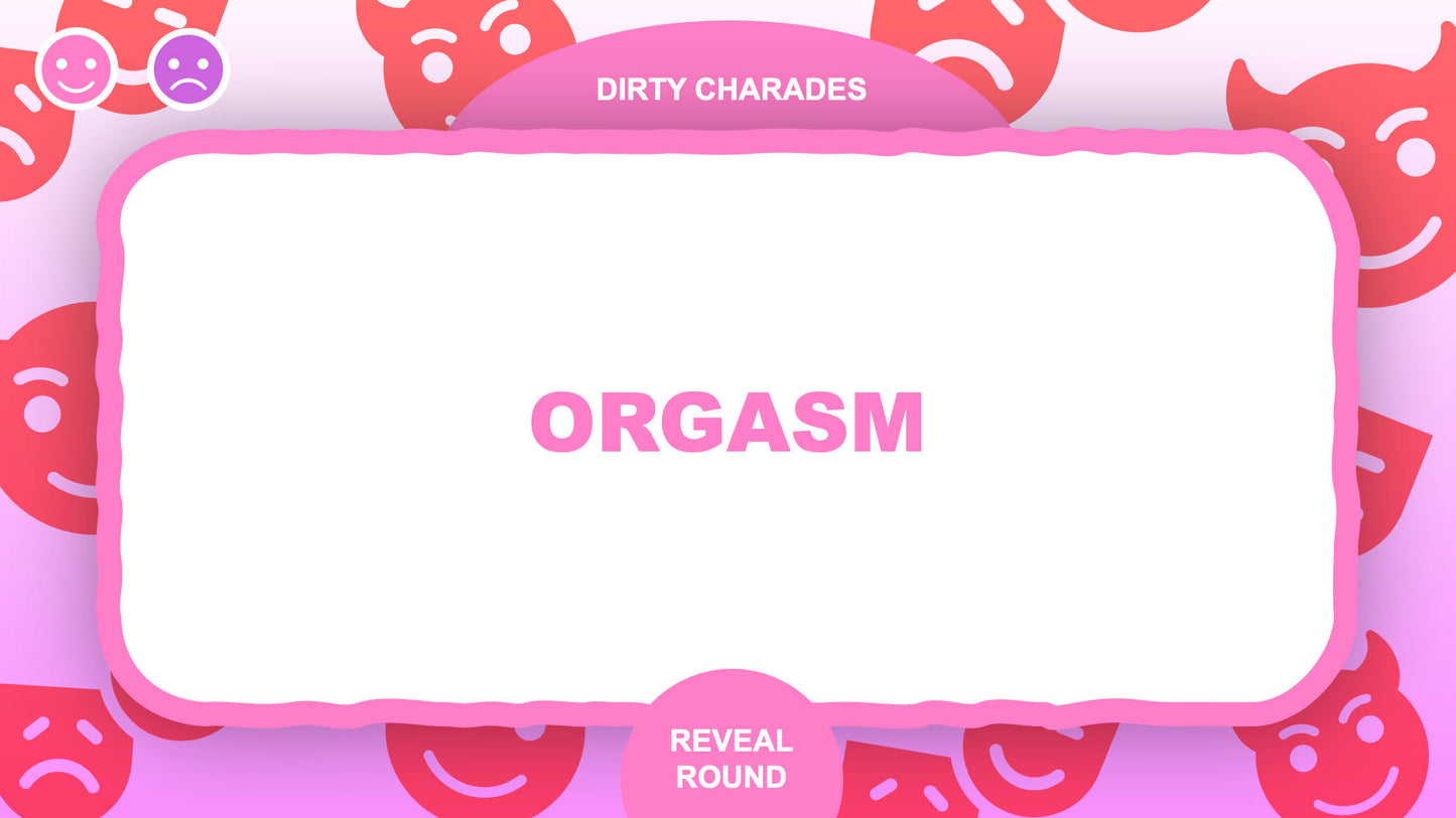 Dirty Charades PowerPoint Party Games Bachelorette for Zoom answer three