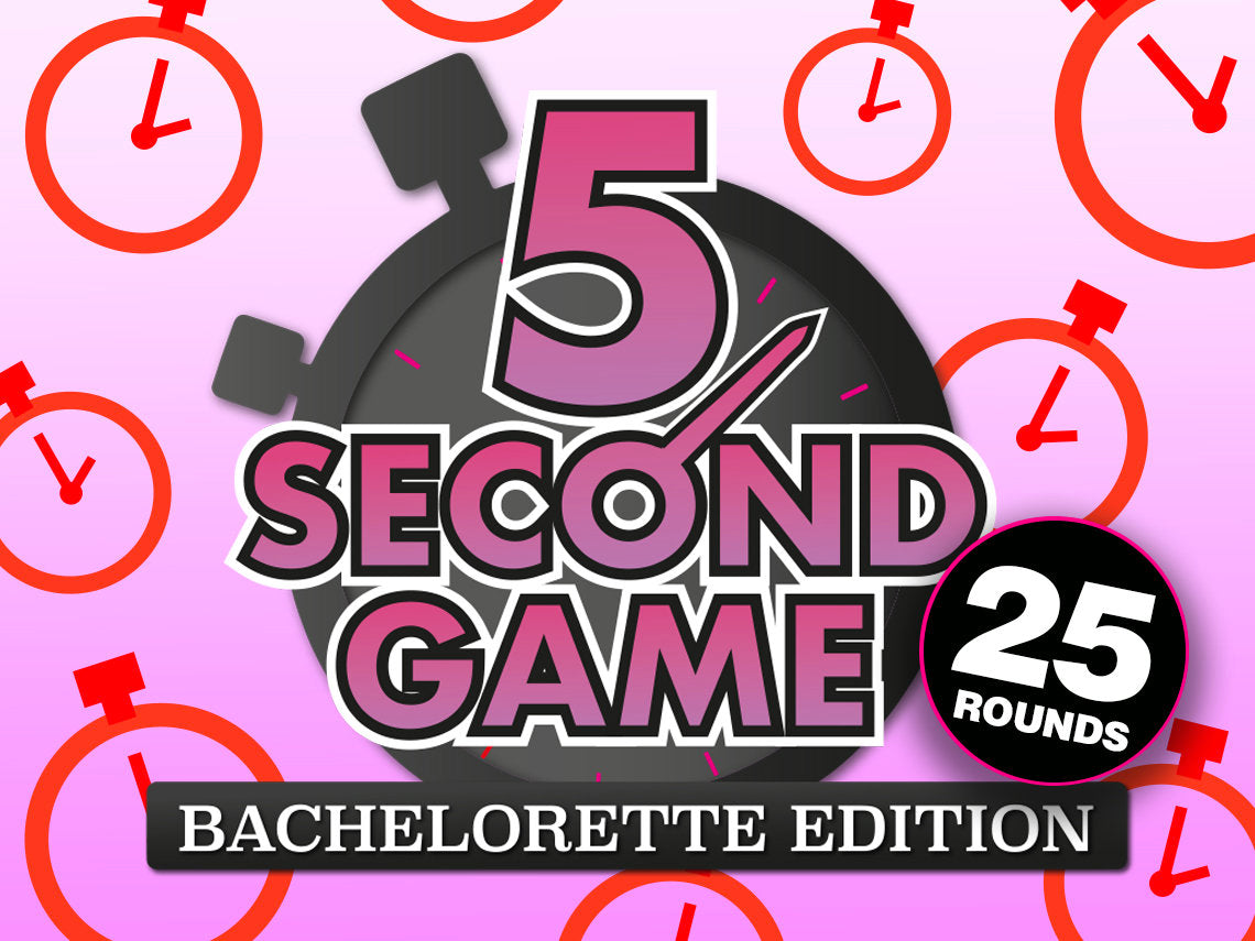 Bachelorette Party Games Bundle and Hen Do PowerPoint Games 5 Second Game