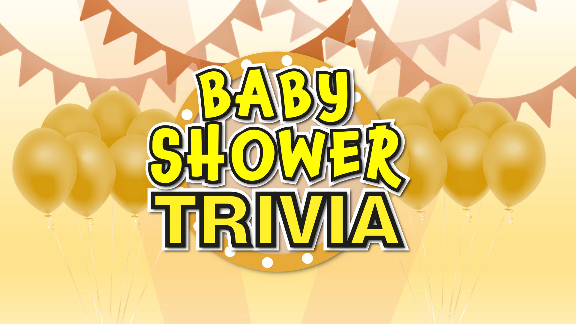 Baby Shower Trivia Powerpoint Party Game Slide One