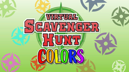 Virtual Scavenger Hunt Colors PowerPoint Games for Kids Slide