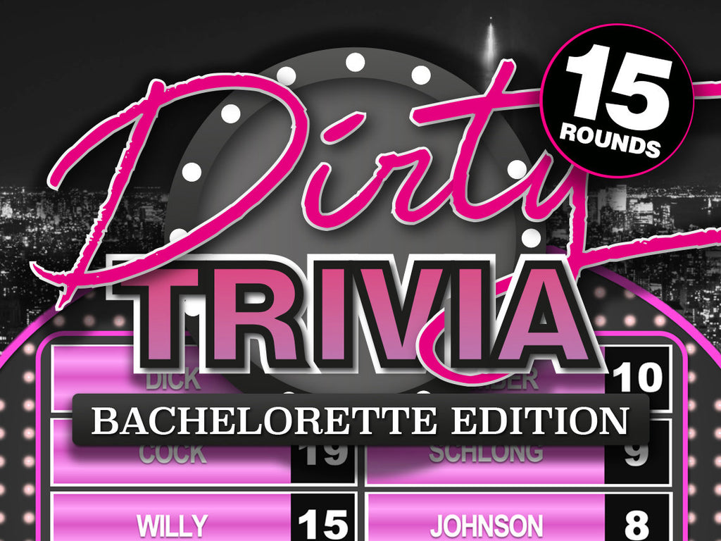 Dirty Trivia Bachelorette Edition PowerPoint Party Game Family Feud Style Games for Zoom