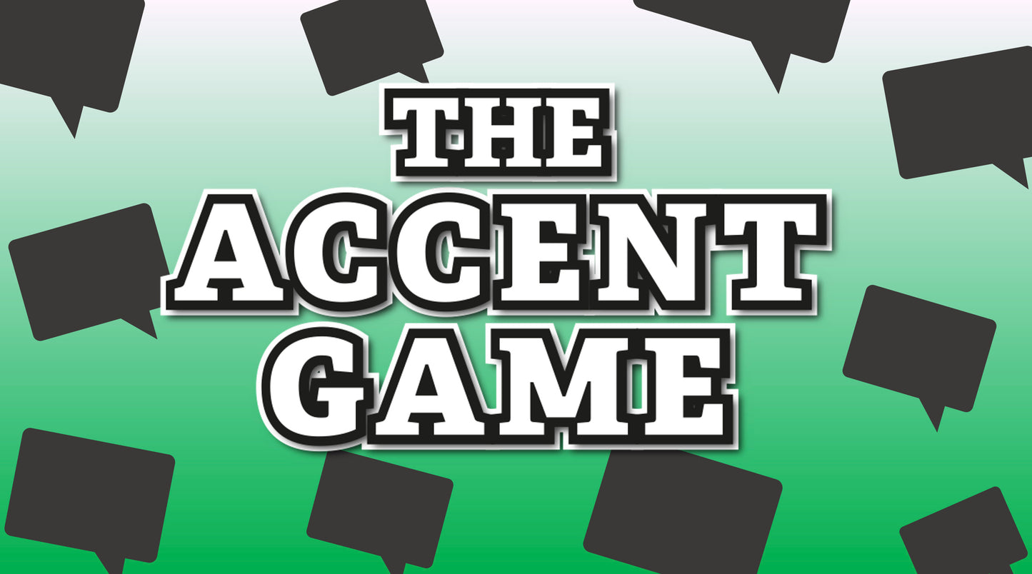 The Accent Game PowerPoint Party Games for Zoom First Slide