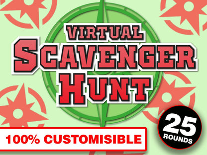 Party Games PowerPoint Bundle Games for Zoom Virtual Scavenger Hunt