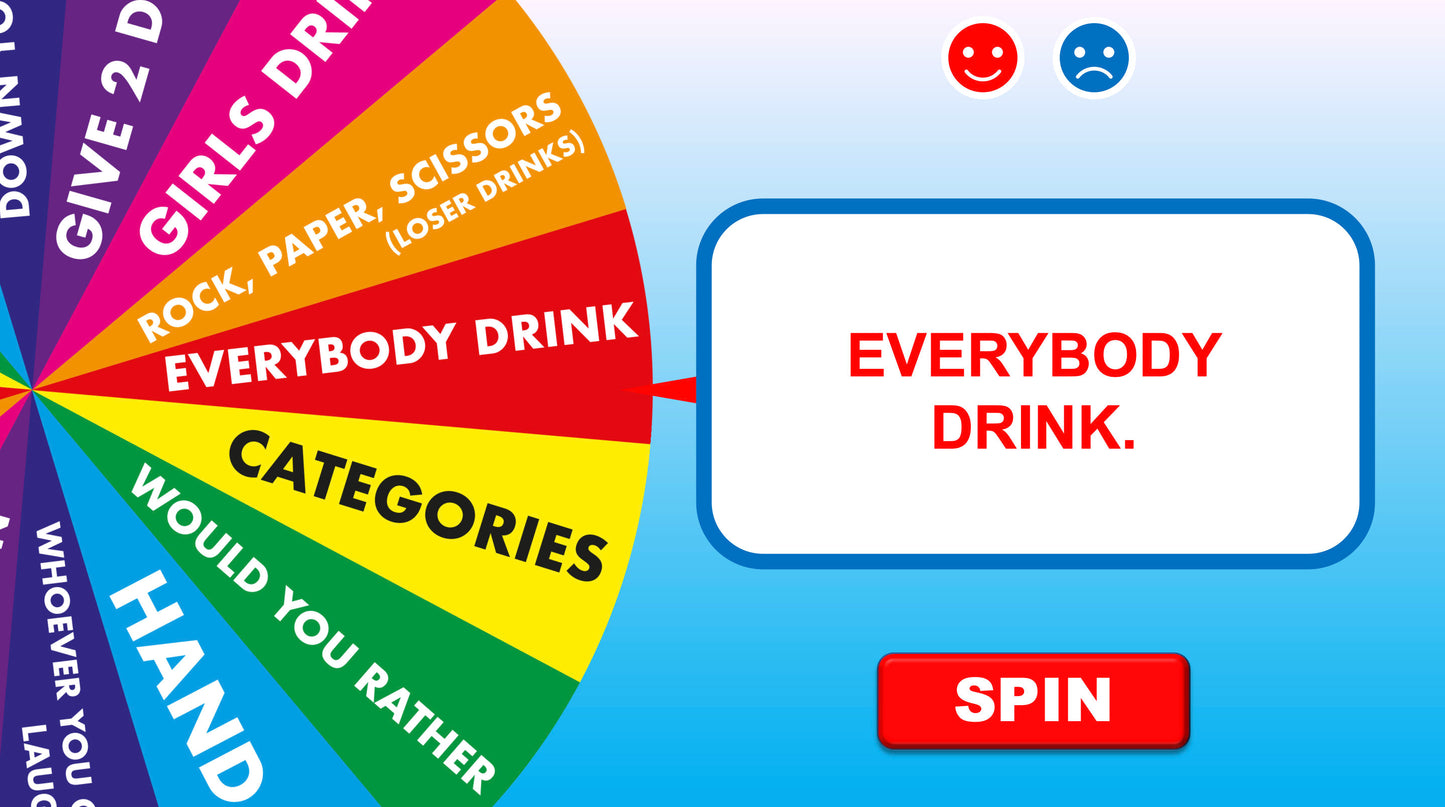 Spin The Bottle PowerPoint Drinking Games for Zoom Round Three