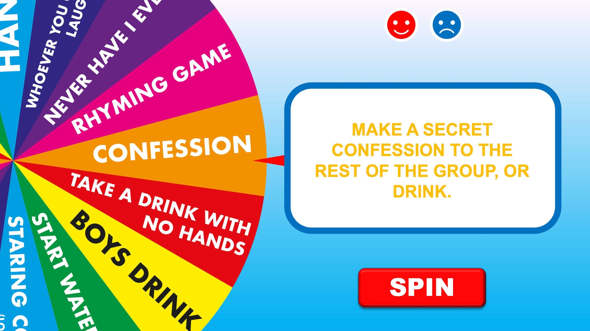 Spin The Bottle PowerPoint Drinking Games for Zoom Round One