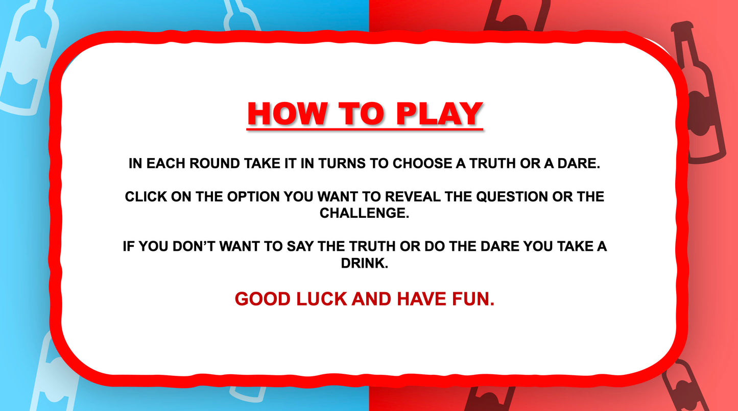 Truth Or Dare PowerPoint Drinking Games For Zoom Guide