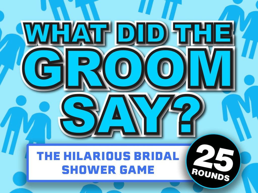 What Did The Groom Say? Bridal Shower PowerPoint Games For Zoom
