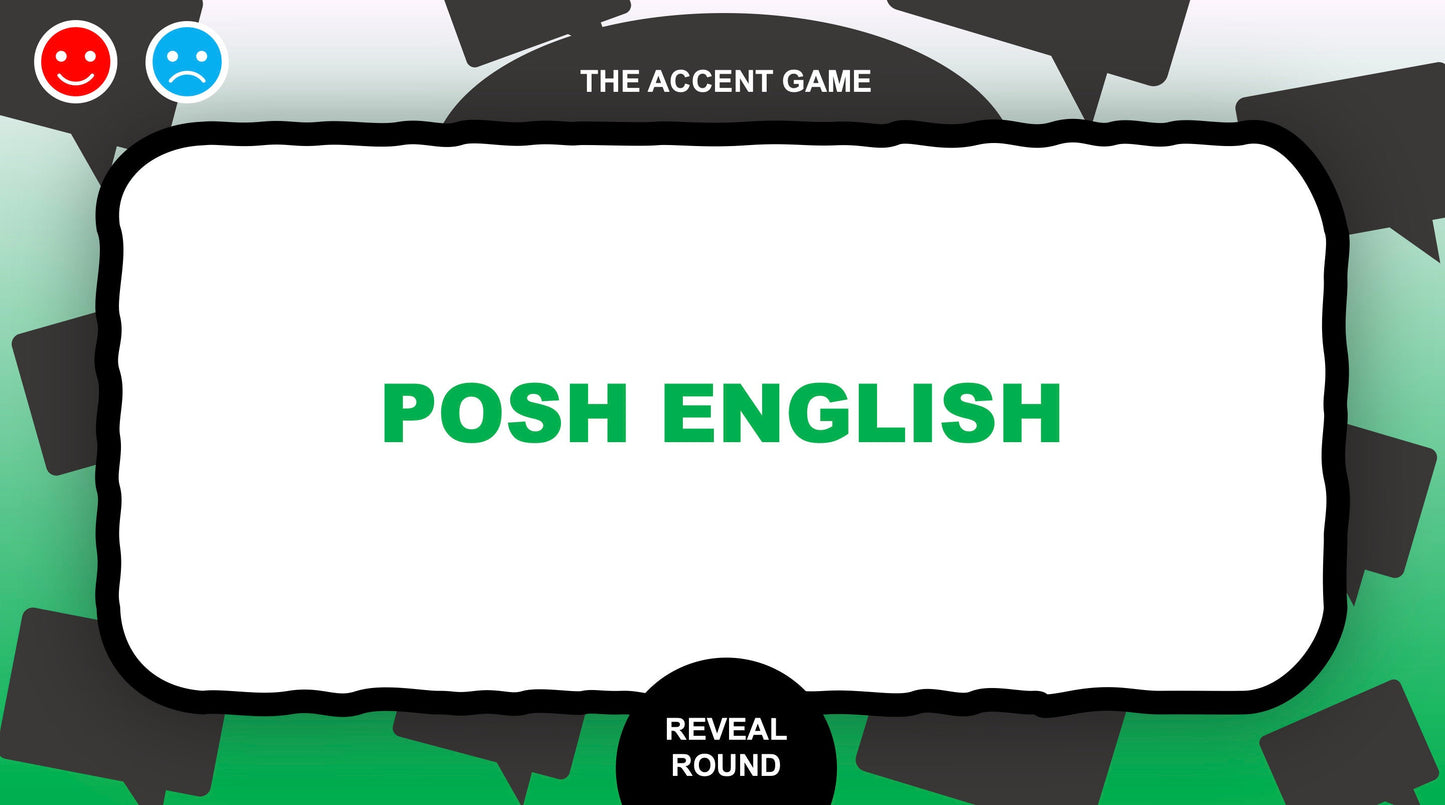 The Accent Game PowerPoint Party Games for Zoom Round Two