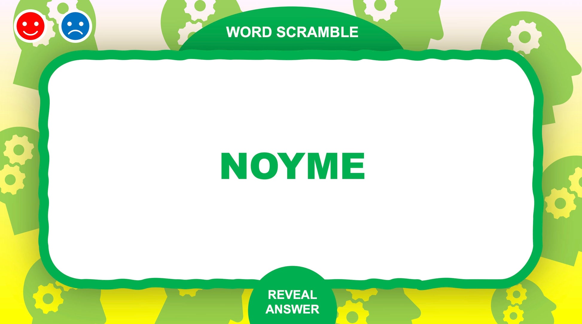 Word Scramble PowerPoint Games for Zoom Word Game Round Three