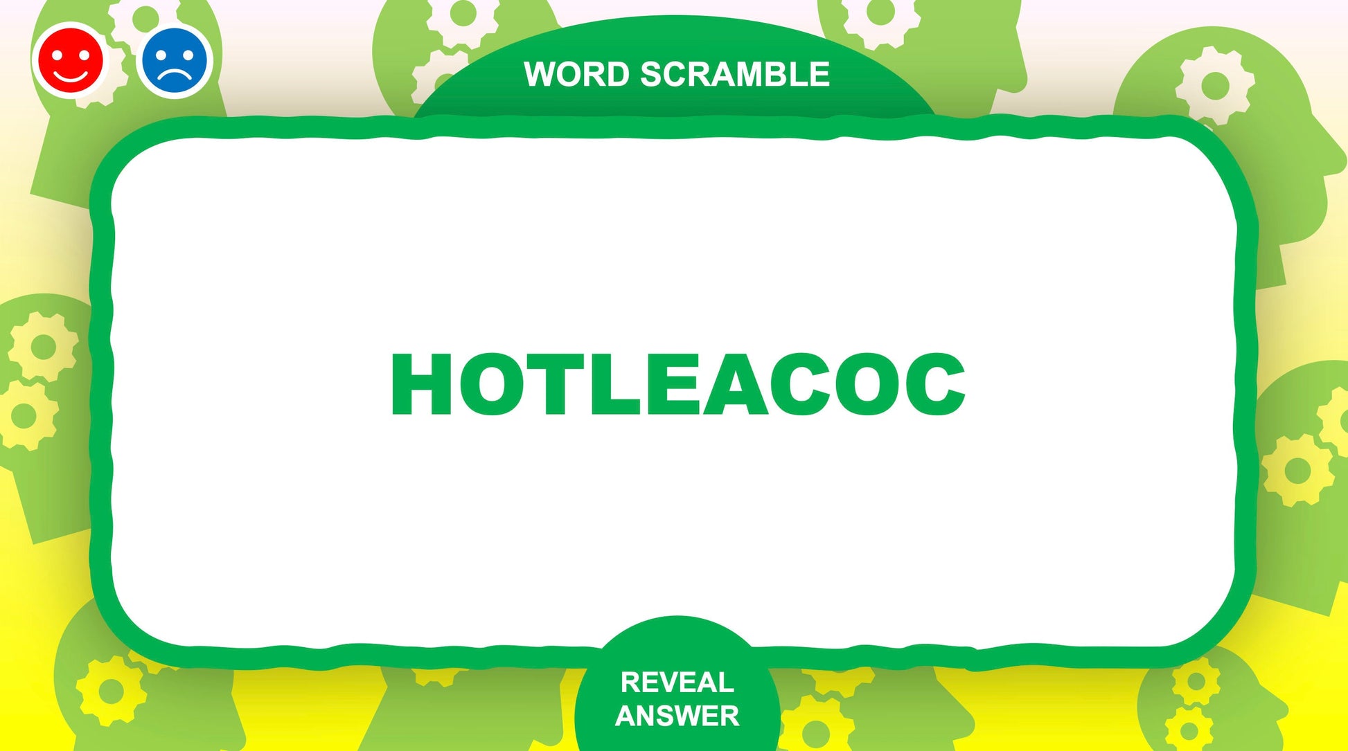 Word Scramble PowerPoint Games for Zoom Word Game Round One