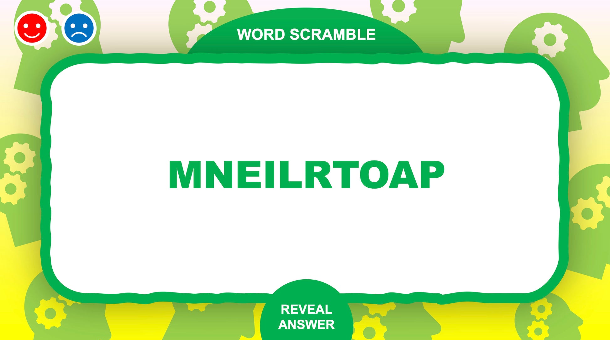 Word Scramble PowerPoint Games for Zoom Word Game Round Two