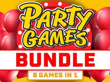 Party Games PowerPoint Bundle Games for Zoom