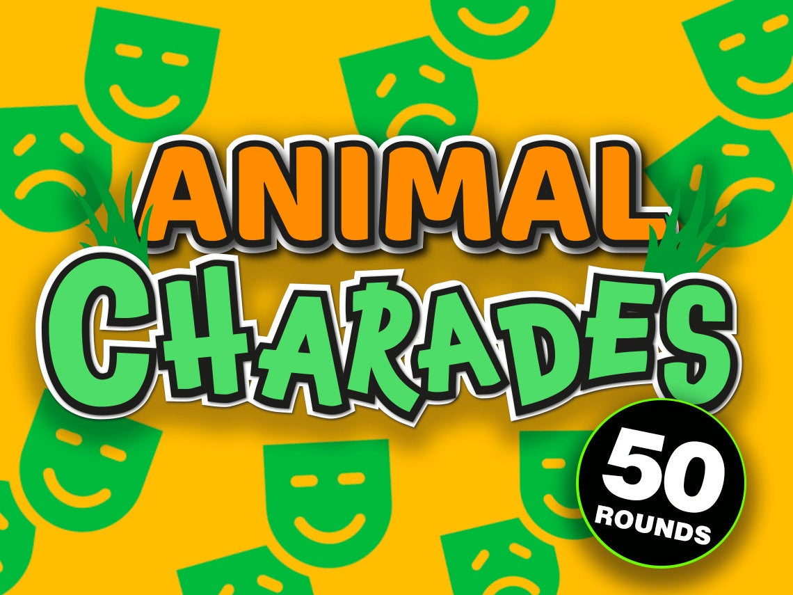 Charades Animal PowerPoint Games For Zoom