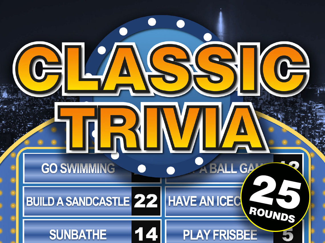 Classic Trivia Family Powerpoint Party Games for Zoom